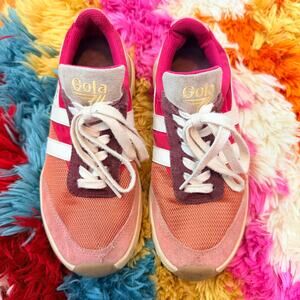 Gola Classics Raven Sneakers Orange Spice Raspberry Coral Pink Women’s Size 6